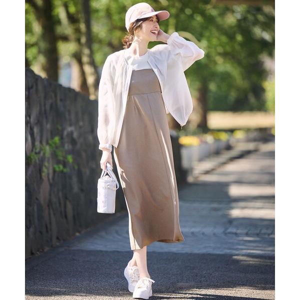 セットアップ 「洗える・2SET」カットデザインスタイルアップ ワンピース×ニット レディース