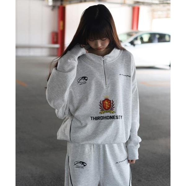 トレーナー スウェット 「フリーサイズ　/　UNISEX　」ThirdHonestyロゴ パイピング...