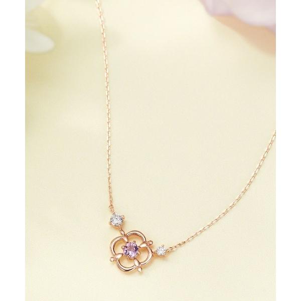 ネックレス 「Spring Collection」K10ピンクゴールド ネックレス レディース