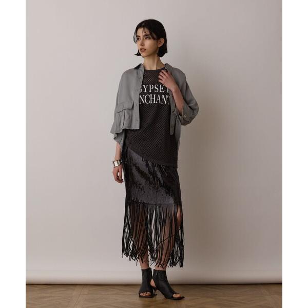 ブラウス シャツ ハーフスリーブルーズシャツ レディース