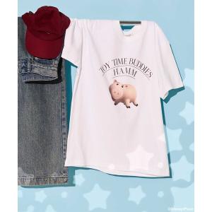 tシャツ 「TOYSTORY」 HAMM/フロントプリントTシャツ/ トイ・ストーリー/ハム/ Tシャツ レディース