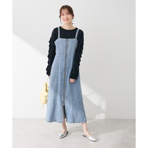 ジャンパースカート ・ELENCARE DUE デニムW-ZIPジャンスカ