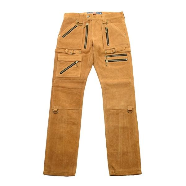 パンツ blackemeans スエードスリムパンツ/ジッパーディティール メンズ レディース