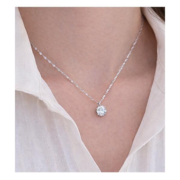 ネックレス ジルコニアペンダントネックレス レディース