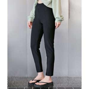 ラッシュガード 「紫外線カット率99.9%以上/UPF50+/大きいサイズ有」レディース水着 センタースリットハイウエストラッシュガードパンツ レディース｜ZOZOTOWN Yahoo!店