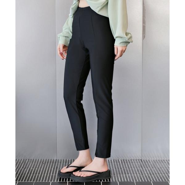 ラッシュガード 「紫外線カット率99.9%以上」レディース水着 センタースリットハイウエストラッシュ...