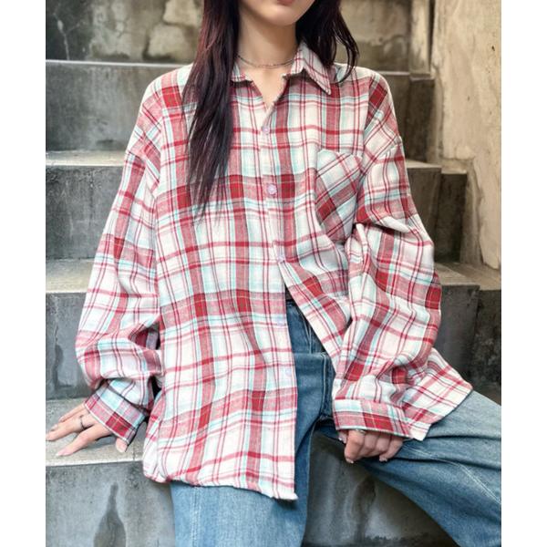 ブラウス シャツ 「Good Ridance」ユーズドイライク アソート チェックシャツ レディース