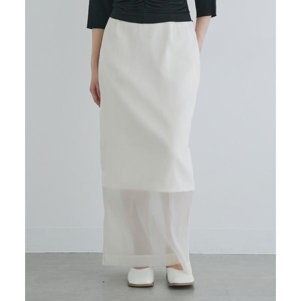 スカート 「kiehtova」SHEER CUT TIGHT SKIRT/シアー カット タイト ス...