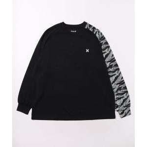 ラッシュガード 「Hurley/ハーレー」水陸両用ラッシュロングTシャツ　吸水速乾　UPF50+　ファントム　PHANTOM PRINTED OVRSZD LS TEE メンズ レディース