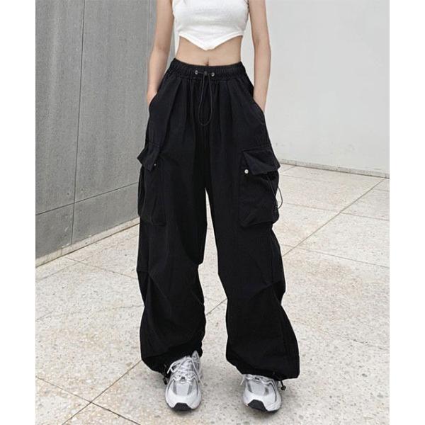 カーゴパンツ 「Mayree」イージー ドローコード カーゴパンツ「13色展開」 レディース