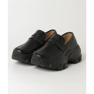 ローファー lus. スニーカーソール厚底ローファー レディース