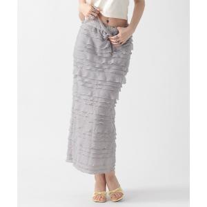 スカート 「2025SS」フリルＩラインスカート