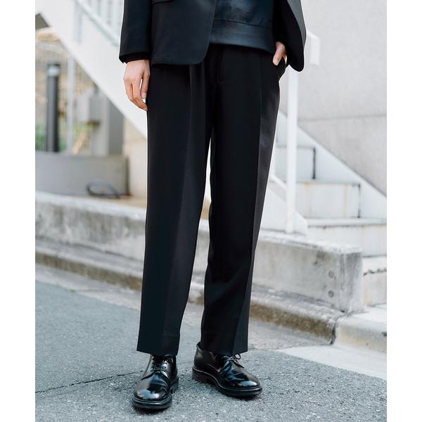 スラックス 「セットアップ対応」GRトロピカルエバークリーステーパードスラックス メンズ