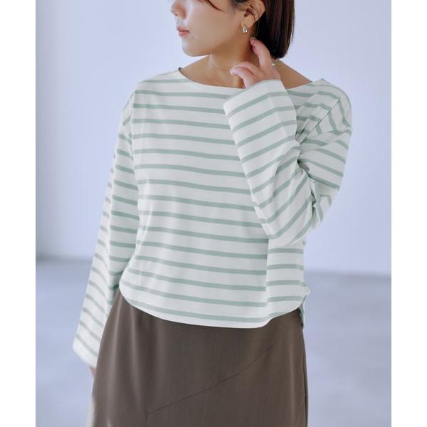 tシャツ ボーダーショートロンT 「低身長・小柄女性」 レディース