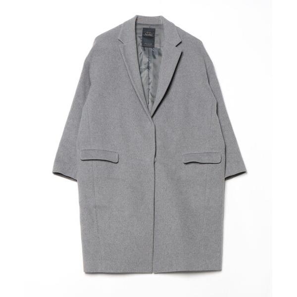 「NOBLE」 チェスターコート 38 グレー レディース