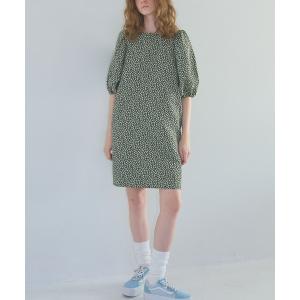 ワンピース パフスリーブミニワンピース