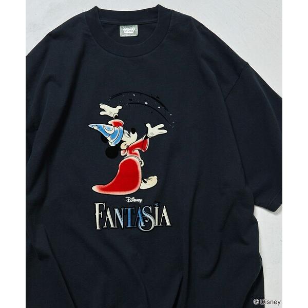 tシャツ DISNEY/ディズニー/「ファンタジア」/魔法/ミッキーマウス/フロッキープリント クル...
