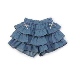 ワイドパンツ パンツ 「ジュニア対応」ティアード...の商品画像