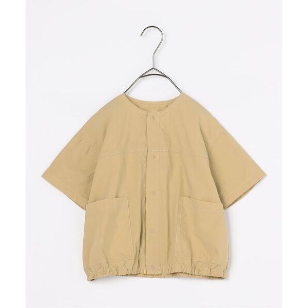 ブラウス シャツ 「ジュニア対応」カラフルタイプライタースナップボタン半袖シャツ キッズ 子供服 男...