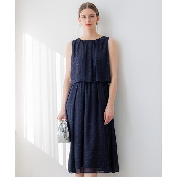 ドレス 「APPLAUDIR」ドットシアークレープ ドレス