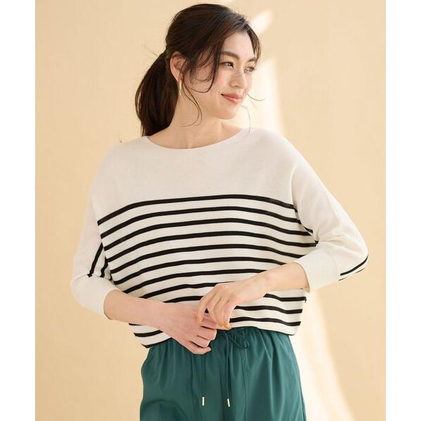 ニット セーター 「洗濯機可/アンチピリング/UVケア」アクリルガーターニット レディース