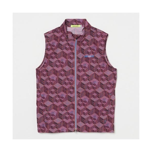 ベスト ジレ 「VIVA HEART/GOLF」ドットエアサファリベスト メンズ