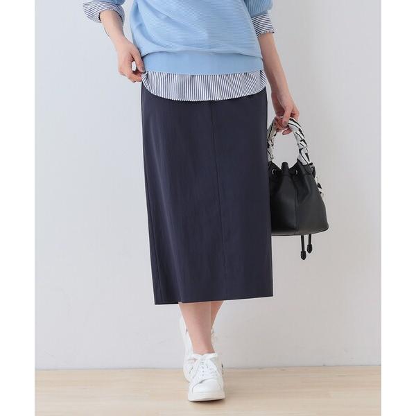 スカート 「洗える／SETUP可能／UVケア」ストレートラインスカート