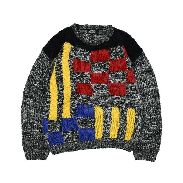 セーター ニット 「ヴィンテージ古着」80’s STREET SCENES デザインニット メンズ ...