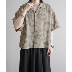 シャツ Cropped Print Open Collar Shirt - 短丈総柄オープンカラーシャツ メンズ レディース