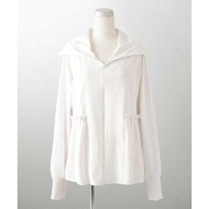 パーカー UVカット ペプラム パーカー HUIT レディース