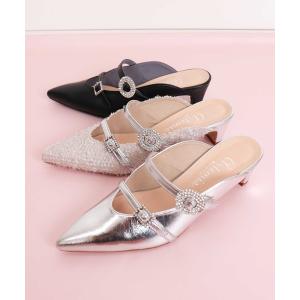 EIMY ISTOIRE（エイミーイストワール） サンダル ロゴモチーフポイント