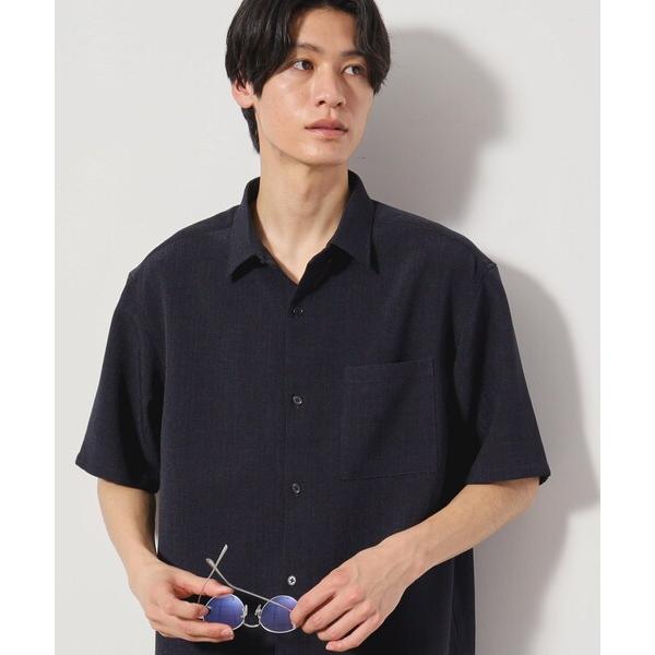 シャツ リネンライク半袖シャツ セットアップ可 メンズ