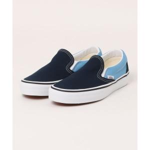 スニーカー VANS ヴァンズ CLASSIC SLIP-ON スリッポン VN000D5PE2W 2-TONE H BLUE メンズ