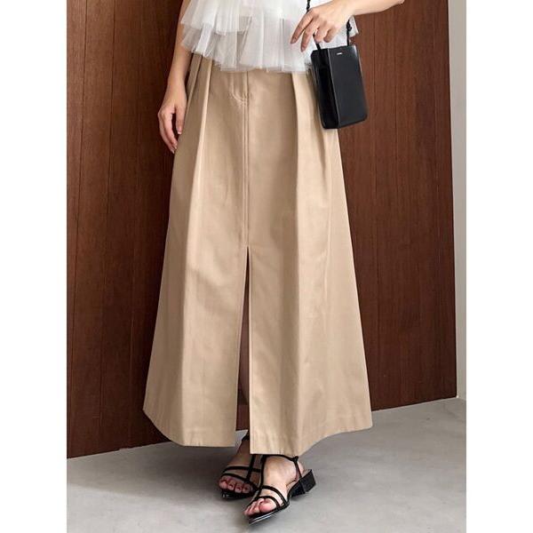 スカート 「OUNNOUN」ギャバスリットデザインスカート