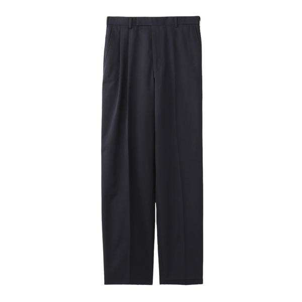 スラックス WOOL COTTON TWILL ASYMMETRY TROUSERS メンズ