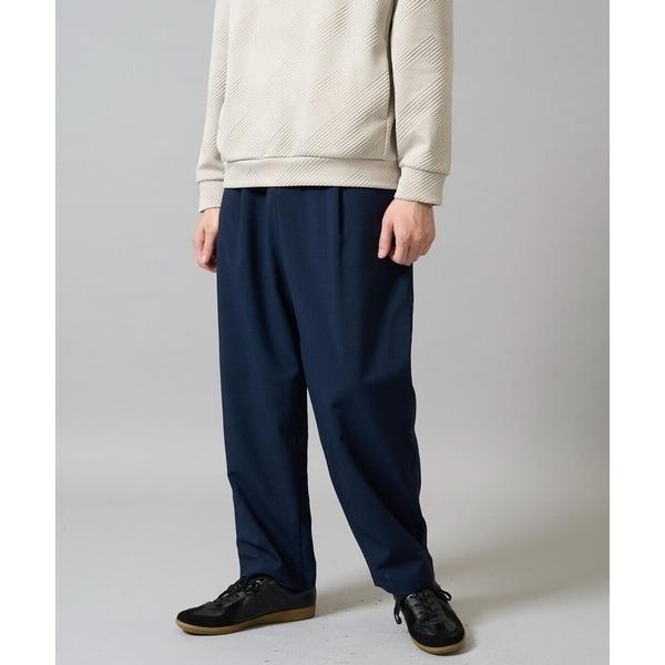 スラックス 「接触冷感/イージーケア」ドライタッチワンタックワイドイージースラックス「春リライト2」...