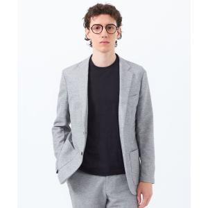 ジャケット テーラードジャケット テーラードジャージージャケット 杢カラミストレッチ メンズ