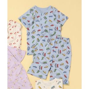 パジャマ 「ジュニア対応」車柄前開き 半袖パジャ...の商品画像