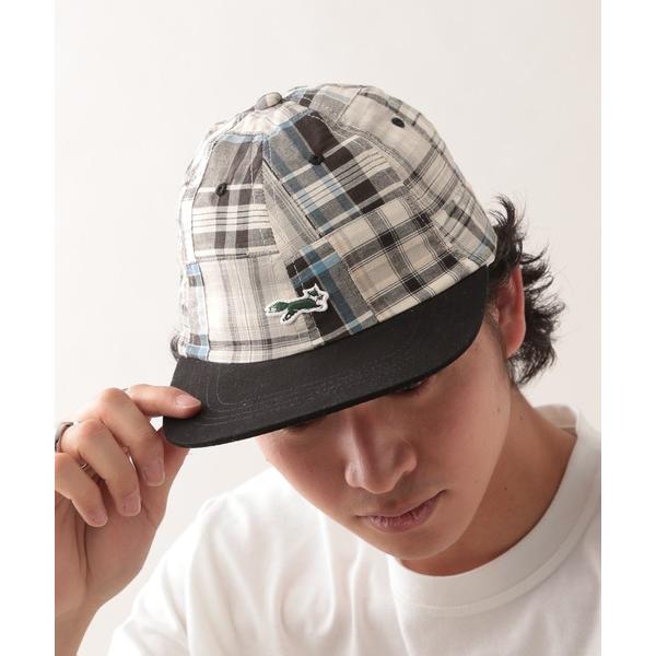 キャップ 帽子 「THE FOX」チェック柄キャップ メンズ
