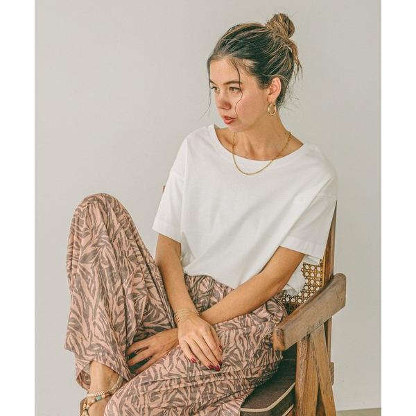 tシャツ 「V・Uネックで着られる」シルケット2WAY半袖T レディース