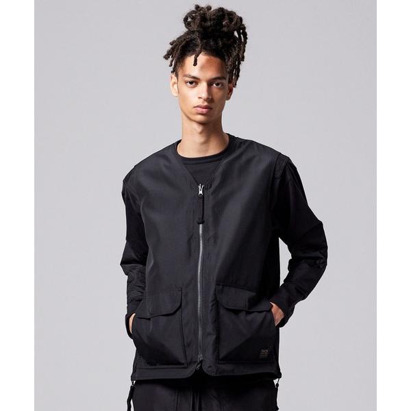 ベスト ジレ 「TAION(タイオン)」「ユニセックス」ノンダウン ミリタリー リバーシブル Vネッ...