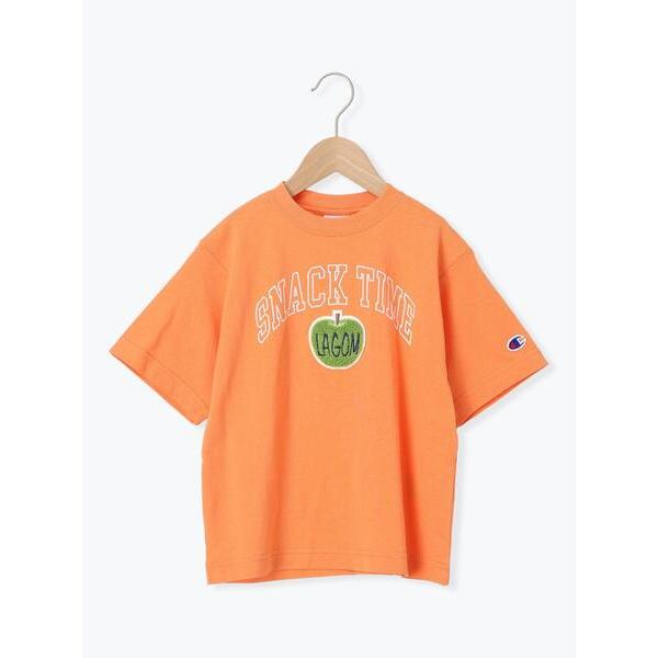 tシャツ 「Champion別注」サガラ刺繍半袖Tシャツ キッズ 子供服 男の子 女の子