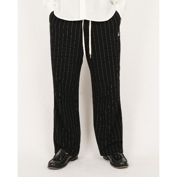パンツ ピンストライプリラックスワイドパンツ メンズ