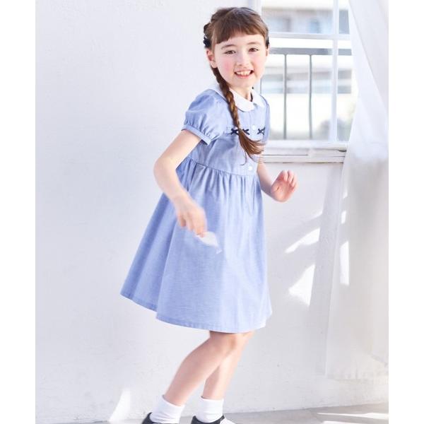 ワンピース 「キッズ/ジュニア」スカラップミニリボンワンピース（110〜140cm） キッズ 子供服...