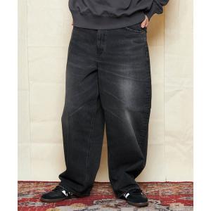 ワイドパンツ ジーンズ Lee/リー SUPERSIZED ビッグシルエットライダースデニムパンツ セットアップ可 メンズ レディース