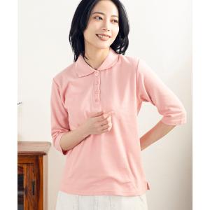 ポロシャツ ポロ シンプルなのに洗練。着るだけで程よいきちんと感が叶う、VANSPORTSの6分袖ポロシャツ レディース