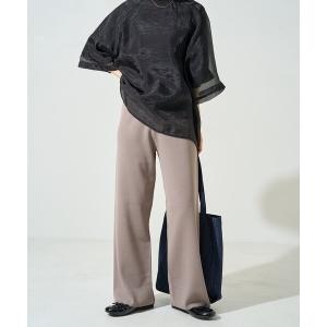 ワイドパンツ パンツ 限定展開　サマーニット イージー パンツ レディース