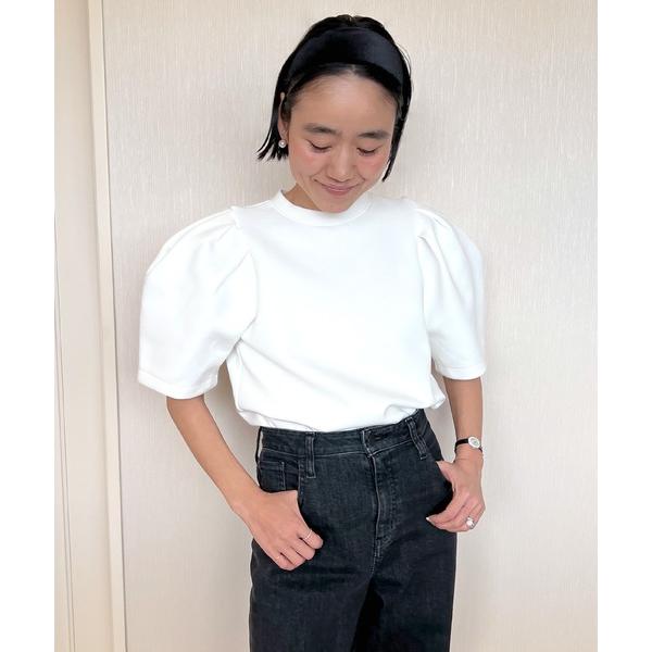 ブラウス シャツ タックスリーブトップス レディース