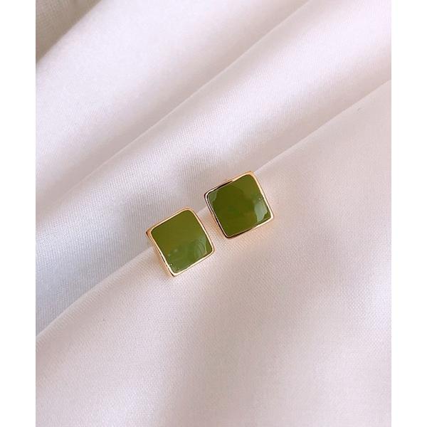 ピアス YU-KA:レトロカラースクエアピアス r＆#233;tro color square pi...