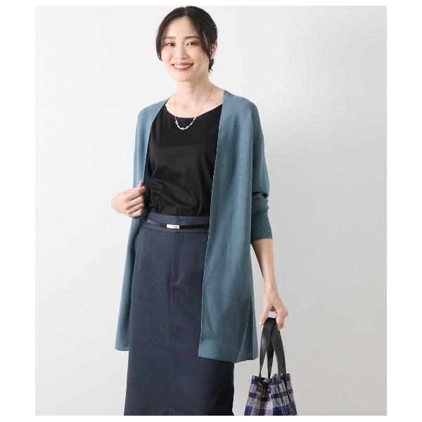 ニット セーター コットンアセテート ホールガーメント(R)  着流しカーディガン レディース